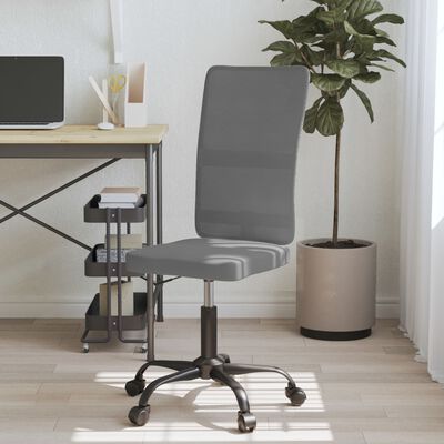 vidaXL Biuro kėdė, pilka, tinklinis audinys, reguliuojamo aukščio