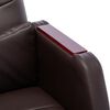 vidaXL Biuro kėdė, rudos spalvos, dirbtinė oda
