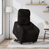 vidaXL Atsistojantis atlošiamas krėslas, juodos spalvos, audinys