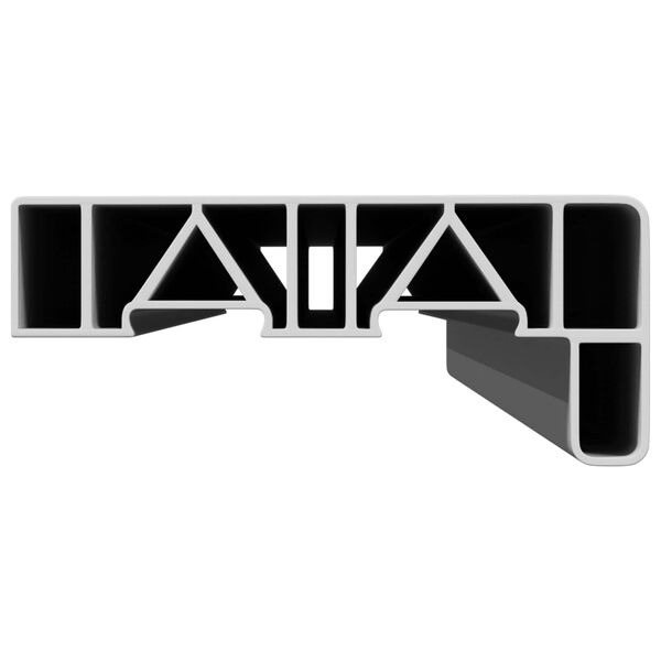 vidaXL Langų palangė Balta 100 x 15 x 4,5 cm PVC