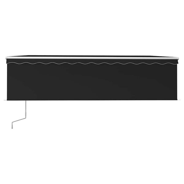 vidaXL Automatiniu būdu i&scaron;traukiama markizė, antracito, 5x3m