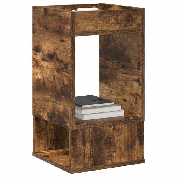 vidaXL Žurnalinis staliukas Rūkyta ąžuolas 30 x 30 x 56 cm