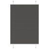 vidaXL Plisuota žaliuze juoda 95x100 cm audinio plotis 94,4 cm