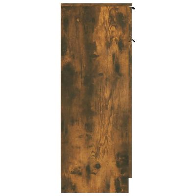 vidaXL Vonios spintelė, dūminio ąžuolo, 32x34x90cm, apdirbta mediena