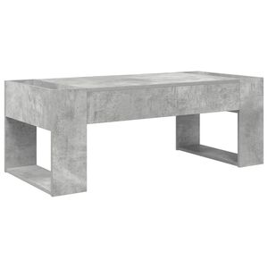 vidaXL Kavos staliukas Betono pilka 110 x 50 x 41 cm Apdirbta mediena