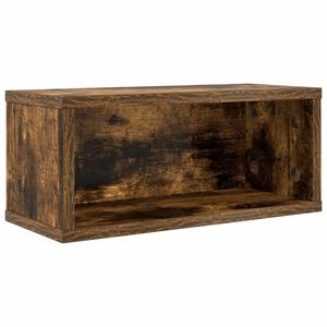 vidaXL CD saugojimo stovas Dūminio ąžuolo 40 x 17 x 17 cm