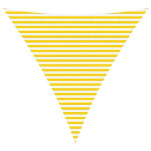 vidaXL Saulės burė Geltona ir balta 4 x 4 x 4 m