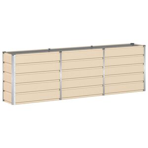 vidaXL Lovelis Ivory 240 x 40 x 75 cm Plienas