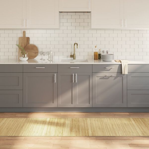 vidaXL Kilimas, &scaron;viesus natūralus, 70x500cm, bambukas, stačiakampis