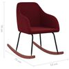 vidaXL Supama kėdė, raudonojo vyno spalvos, aksomas