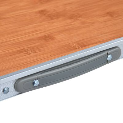 vidaXL Sulankstomas stovyklavimo stalas, 60x45cm, aliuminis