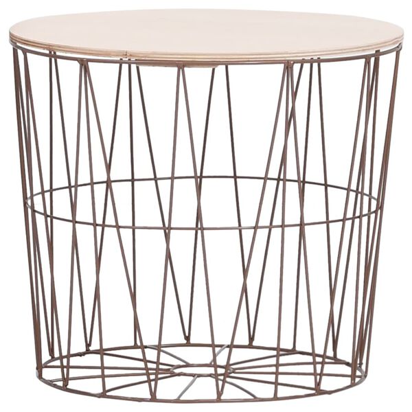 vidaXL Kavos staliukai, 4vnt., vario spalvos