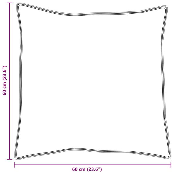 vidaXL Pagalvė su pagalve 2 pcs Balta 60 x 60 cm Medvilnė