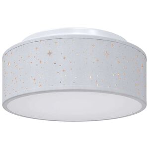 vidaXL Lubų lemputė su prožektoriais Pilka 30 x 30 x 13,5 cm audinys