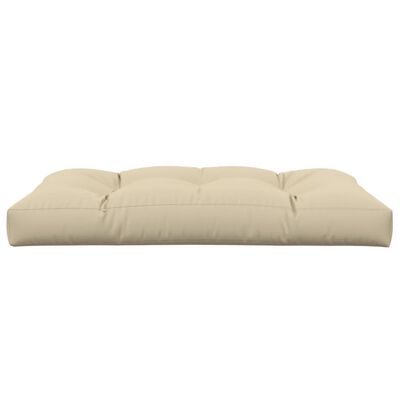 vidaXL Paletės pagalvėlė, smėlio spalvos, 120x80x12cm, audinys
