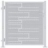 vidaXL Sodo vartai su užraktu Sidabro 85 x 97 cm Nerūdijantis Plienas