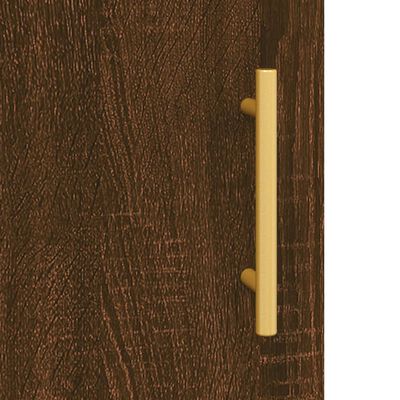 vidaXL Sieninė spintelė, ruda ąžuolo, 60x31x60cm, apdirbta mediena
