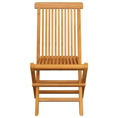 vidaXL Sulankstomos sodo kėdės, 8vnt., tikmedžio medienos masyvas