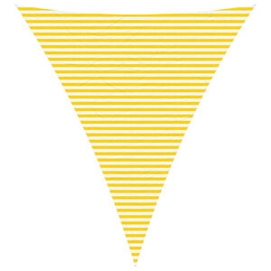 vidaXL Saulės burė Geltona ir balta 5 x 6 x 6 m