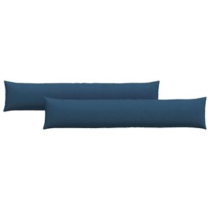 vidaXL Sofa Pagalvės 2 pcs Mėlyna 200 x 40 cm audinys