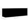 vidaXL Televizoriaus spintelių komplektas, 2 dalių, juodas, mediena