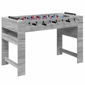 vidaXL Fuzbolas stalas Pilka Sonoma 125 x 60,5 x 80 cm