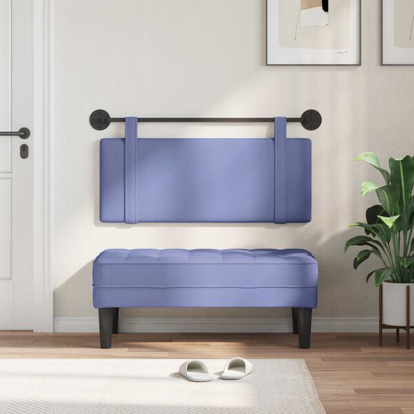 vidaXL Kabantysis galvūgalis Džinsinės mėlynos 110 x 55 x 5 cm audinys