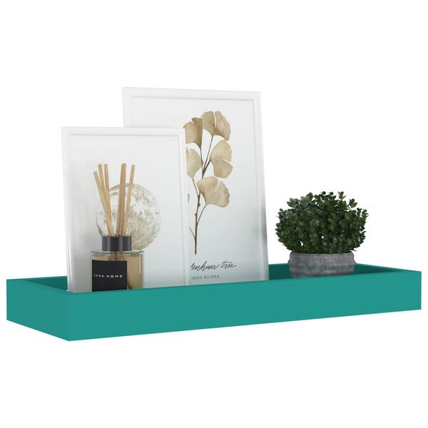 vidaXL Loggia Sieninės lentynos, 2vnt., mėlynos, 40x15x4cm, MDF