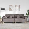 vidaXL Sofa su pagalve 3 pcs Taupe audinys