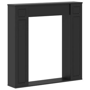 vidaXL Židinio rėmas Juoda 100 x 20 x 100 cm Apdirbta mediena