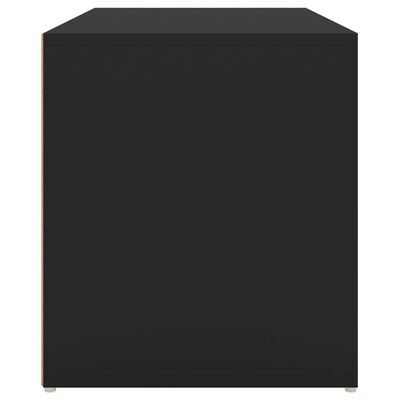 vidaXL Koridoriaus suoliukas, juodos spalvos, 80x40x45cm, MDP