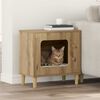 vidaXL Katės namelis Meistrų ąžuolas 51 x 30 x 52 cm Apdirbta mediena