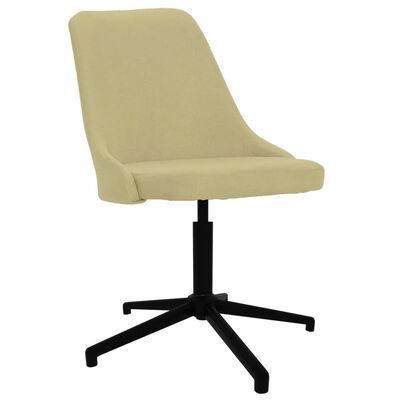 vidaXL Pasukama valgomojo kėdė, žalios spalvos, audinys