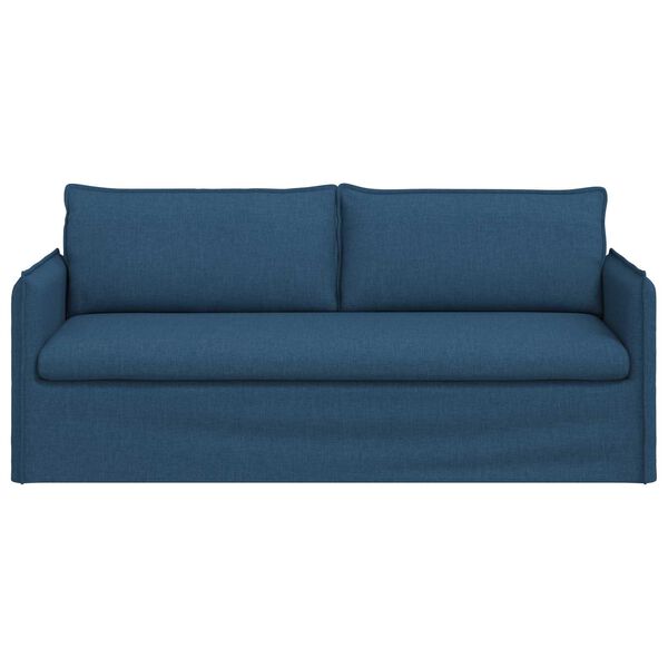 vidaXL Sofa 180cm Mėlyna Metalas