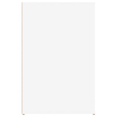 vidaXL Rašomasis stalas, baltos spalvos, 100x49x75cm, apdirbta mediena