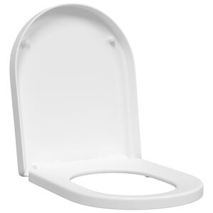 vidaXL Tualeto sėdynė Balta 48 x 36,5 x 4,5 cm Polipropilenas