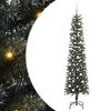 vidaXL Dirbtinė Kalėdų eglutė Žalia 210 cm PVC, plastikas ir plienas