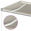 vidaXL Automatinė markizė su LED/vėjo jutikliu, kreminė, 6x3,5m