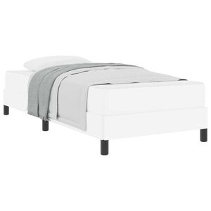 vidaXL Lovos rėmas su čiužiniu &Scaron;vari balta 80 x 200 cm audinys