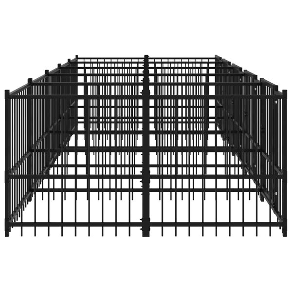 vidaXL Lauko voljeras &scaron;unims, plienas, 9,38m&sup2;