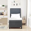vidaXL Kiemas lova su čiužiniu Tamsiai pilka 80 x 200 cm Aksomas