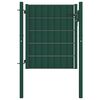 vidaXL Tvoros vartai, PVC ir plienas, 100x100 cm, žali