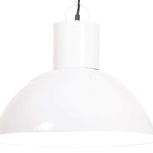 vidaXL Pakabinamas &scaron;viestuvas, baltas, 48cm, 25W, apskritas, E27