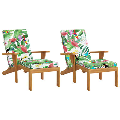 vidaXL Terasos kėdės pagalvėlės, 2vnt., spalvotos, oksfordo audinys
