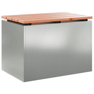 vidaXL Sodo suolas Sidabro 60 x 40 x 43 cm Galvanizuotas plienas