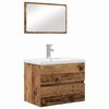 vidaXL Vonios baldų rinkinys 3 vnt. Senovinis medis 61 x 39 x 45 cm