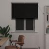 vidaXL Venecijos žaliuzės Reguliuojamas Juoda 150 x 120 cm PVC