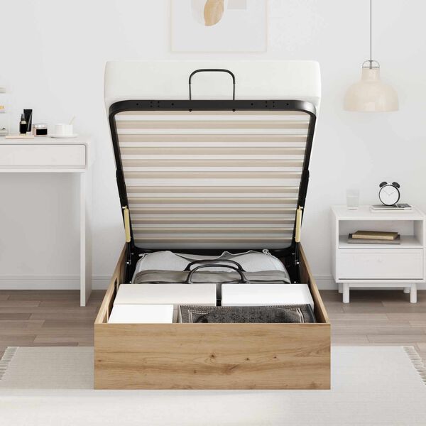 vidaXL Otomano lovos rėmas su saugykla Amatininkų ąžuolas 100 x 200 cm