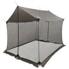 vidaXL Stovyklinė plėvelė su tinkleliu Ruda Pilka 270 x 210 x 210 cm