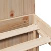 vidaXL Lova su knygų spinta be čiužinio, 160x200cm, pušies masyvas